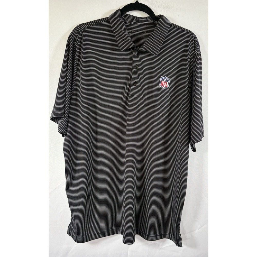 Antigua polo shirt size XL NFL logo embroidered football golf striped